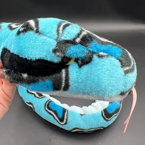 2003 K&M Wild Republic Twin Spotted Rattlesnake 50" Plush Blue HTF NWT 52" - Picture 3 of 8